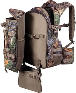 BLISSWILL Large Hunting Backpack with padded weapon for Bow Rifle Hunting Gear Accessories 40L(New leaf camouflage)