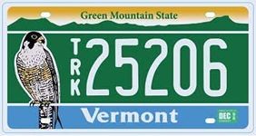 OPO 10 - USA car LICENSE PLATE - 30x15 cms metal replica: VERMONT (C45)