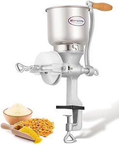 Moongiantgo Corn Grinder Mill Cast Iron Manual Grain Mill Hand Grinder with Large Hopper for Corn Barley Wheat Berries Coffee Chickpeas Poppy Seeds Pepper Dried Beans Animals Feed Home Brewing