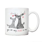 You are very deer to me mug | valentines Christmas anniversary birthday gifting ideas | girlfriend wife partner fiancée gifts | boyfriend husband presents