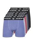 Duck and Cover - Mens 'ANVILLI' Essential 7 Pack Cotton Rich Tag Free Multipack Boxer Shorts (XXL, PKB, Assorted)