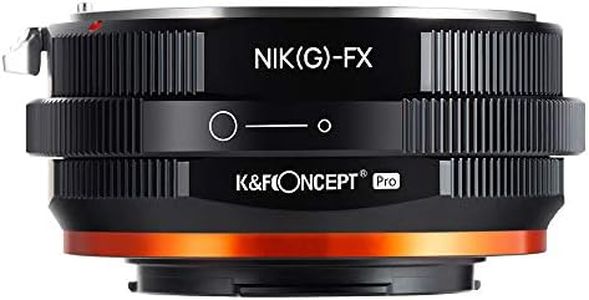 K&F Concept Lens Mount Adapter Compatible for Nikon G/F/AI/AIS/D/AF-S Mount Lens to Fujifilm Fuji X-Series X FX Mount Cameras with Matting Varnish Design for Fuji XT2 XT20 XE3 XT1 X-T2