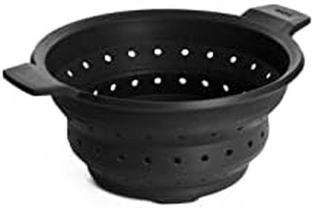 Woll Concept Plus Multi-Function Collapsible Silicone Steamer & Colander Insert, 9-1/2", Gray