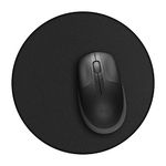 Torpedo Black Mouse Pad, Torpedo Round 21.5mm Mouse Pad for Laptops Desktop Computer PC Gaming Wireless Mouse 1 Pack