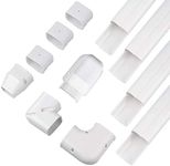 AC Parts 3" W 14Ft Air Conditioner Decorative PVC Line Cover Tubing Kit for Ductless Mini Split Central Air Conditioner & Heat Pump Systems