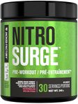NITROSURGE Pre Workout Supplement - Endless Energy, Instant Strength Gains, Clear Focus, Intense Pumps - Nitric Oxide Booster & Preworkout Powder with Beta Alanine - 30 Servings, Watermelon