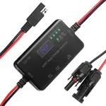OXSUN MPPT Solar Charge Controller, 12V 10A Solar Panel Regulator with USB and Type-C outports Solar Regulator Compatible with Gel AGM LiFePO4 Battery