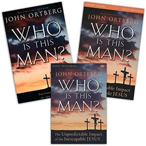 FULL SET - John Ortberg - Who Is This Man?: The Unpredictable Impact of the Inescapable Jesus (Book + Study Guide + DVD) Zondervan 2014