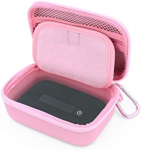 CASEMATIX 4G WiFi Hotspot Carrying Case Compatible with Verizon Jetpack MiFi 8800L 4G Mobile Hotspot, Compatible with Netgear Unite 4G LTE Mobile WiFi Hotspot and More, Pink Travel Case Only