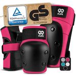 99FLIPS Skate pads adult - Knee and Elbow Pads incl. Wrist Guards - Elbow knee pads for Skateboard, Scooter and Inline Skating - Size M in Purple - skating pads skateboard pads