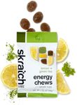 Skratch Labs Energy Chews | Energy Gummies for Running, Cycling, and Sports Preformance | Energy Gel Alternative | Matcha + Lemon (10 Pack) | Gluten Free, Vegan