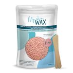 My Skin Wax - Stripless Wax Beads, 400g, Hypoallergenic, Wax Kit For Waxing machine, Hair Removal Hard Wax For Sensitive Skin Men Women, Face, Bikini, Eyebrow, Leg Wax, R