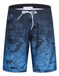 APTRO Mens Swim Trunks Swimming Shorts Board Shorts Quick Dry Summer Beach Shorts BS023 Blue L