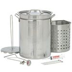 Bayou Classic 1118 32-Quart Stainless Steel Turkey Fryer