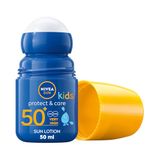 NIVEA Sun Kids Protect & Care SPF 50+ Roll On (50ml), Sunscreen with SPF 50, Roll-On Kids Sun Cream for Delicate Skin, Immediately Protects Against Sun Exposure