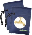 Artigarden 2020 Upgraded Outdoor Faucet Cover for Winter Freeze Protection - Outside Water Hose Bib Insulated Sock for Cold Weather, Blue, Pack of 2