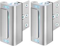 Door Lock for Kids Safety - Home Security Door Reinforcement Lock for Front Door Bedrooms Withstand 800 lbs Top Metal Flip Child Proof Door Lock Latch Night Door Guardian for Inward Swinging Doors