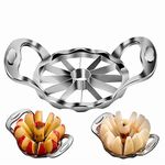 Apple Slicer and Corer 【UPGRADED】Apple Cutter Stainless Steel Heavy Duty Kitchen Gadgets- Extra Large Decorer Tools - 12 Slices Wedger Ultra Sharp