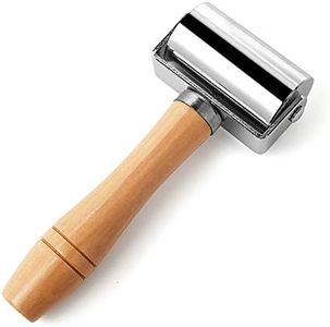 WUTA Edge Roller Leather Craft Glue Laminating Tool Leather Edge Creaser & Smoother Steel Iron Roller 59mm