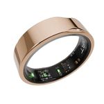 FITTR HART Smart Fitness Tracker Ring - Smart Ring - Real-time Heart Rate and Blood Oxygen, Body Recovery, etc - Upto 8 Days Battery Water Resistant (30 mtr) (11, Rose Gold)