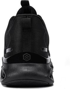 LARNMERN Steel Toe Safety Trainers, Black – Men’s Size 9 UK