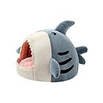 Shark Shape Cat Cave Bed with Thick