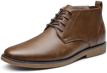 Bruno Marc Men's Classic Dress Casual Chukka Boots 2.0,Size 9.5,Brown,Chukka-1