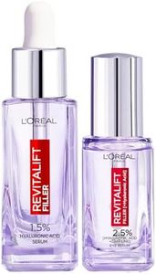 L’Oréal Paris - Routine Acide Hyaluronique Sérum Visage & Sérum Yeux Revitalift Filler - Pour Tous Types de Peaux - 2 Produits