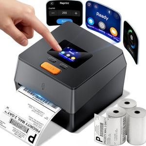 Phomemo Shipping Label Printer with Touchable Screen & 3 Roll Labels