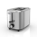 BLACK+DECKER® 2-Slice Toaster with 7 Toast Shade Settings, Extra-Wide Slots for Bagels, Stainless Steel Exterior Finish