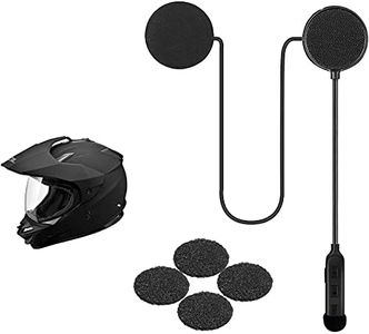 JZAQ Motorcycle Helmet Bluetooth Headset,Bluetooth 5.0,Waterproof Motorcycle intercom Headset,Speakers Hands Free,Music Call Control,30 Hours Playing time High Sound Quality System (Black)