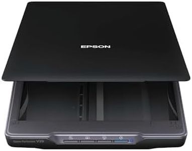 Epson Perfection V39 Color Photo & Document Scanner with Scan-To-Cloud & 4800 Optical Resolution, Black