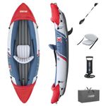 Bestway Hydro-Force Rapid X1 Inflatable Kayak, Inflatable 1 Person Kayak Set with Hand Pump and Carry Bag