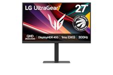 LG Gaming Monitor 27G640A-B Ultragear G6-27 inch/QHD / 300Hz / IPS / 1ms GtG/NVIDIA G-SYNC, FreeSync Premium/DCI-P3 95% / VESA DisplayHDR 400 / USB-C PD 15W / Adjustable Stand Black