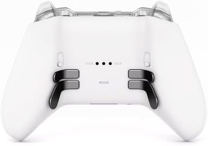 eXtremeRate Replacement Bottom Shell Case for Xbox Elite Series 2 Controller, Custom Back Housing Shell Cover for Xbox Elite Series 2 Core Wireless Controller Model 1797 - Without Controller (White)