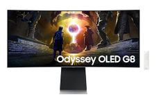 SAMSUNG 34 inch Odyssey G8 WQHD OLED Gaming Monitor 175Hz 0.03ms HDR10 Freesync DP, USB - (LS34DG850SNXZA) [Canada Version]