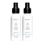 Begley's No-Iron Wrinkle Remover, Quick Fix Wrinkle Release, Static Cling Remover, Fabric Freshener - Plant-Derived, USDA Certified Biobased - Fragrance-Free, 3 oz Travel Size, 2 Pack
