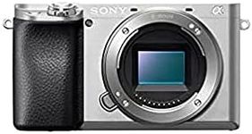 Sony Alpha 6100 E-Mount System Camera (24 Megapixels, 4K Video, 180° Touch Display, 0.02 Sec. Real-Time Auto Focus with 425 Contrast AF Points, OLED Viewfinder, Includes SEL-P1650 Lens) Silver