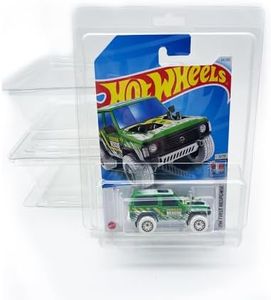 30Pcs Protector Packs Compatible with Hot Wheels Model Car Clamshell Cases Plastic Car Display Protective Case Durable Display Shields Clear Die Cast Car Blister Pack Covers, 7.5 x 5.9 x 2 Inch