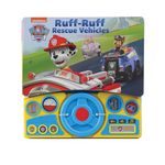 Nickelodeon PAW Patrol - Ruff-Ruff Rescue Vehicles Steering Wheel Sound Book - PI Kids (Play-a-Sound)