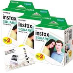 Fujifilm Instax SQUARE Film Bundle Pack (60 Shots) + FREE Wall Album