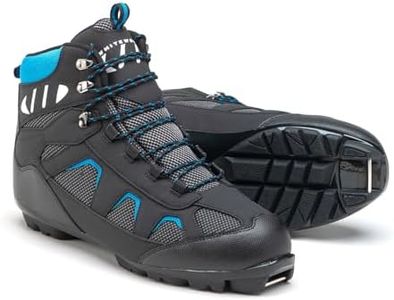 Whitewoods Unisex Adult 302 NNN Nordic Cross Country XC Touring Adventure Insulated Ski Boots, Black/Blue, 44, 10.5