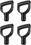 QWORK Shovel D Grip Handle, 4 Pack 