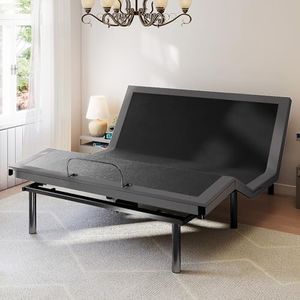 DUMOS Queen Adjustable Bed Frame, Ergonomic Electric Bed Base with Wireless Remote, Head Foot Incline Zero Gravity Mode, 750 LBS Weight Support, Built-in USB Ports, Easy Assembly