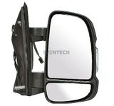 Seintech Full Door Wing Mirror Electric Heated Short Arm - Right Driver Side O/S Wing - Compatible fit For Citroen Relay 06 On(Includes Indicator Flasher Lens And Bulb)