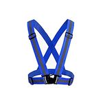 Imaashi Reflective Vest, Jacket Night Safety with High Visibility Adjustable Straps for Running, Jogging, Cycling, Hiking,Construction, Traffic, Cycling, Ramp (Blue)