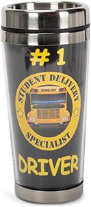 Dicksons Number 1 Bus Driver, Student Delivery Specialist 16 Ounce Stainless Steel Travel Tumbler Mug