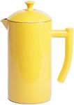 Frieling Double-Walled Stainless Steel French Press Coffee Maker, Sunshine Yellow, 34 fl oz.