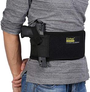 Fondina Per Pistola, Regolabile In Vita Con Doppio Caricatore, Tactical Pistol Holster Portatile Regolabile Fascia In Vita Elastica