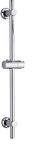 Keenware Chrome Shower Riser Rail with Push Button Adjustable Bracket; 700mm